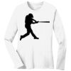 1-DAY RUSH NO MINIMUM Ladies Long Sleeve Crew Neck T-Shirt Thumbnail