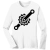 1-DAY RUSH NO MINIMUM Ladies Long Sleeve Crew Neck T-Shirt Thumbnail