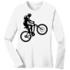 1-DAY RUSH NO MINIMUM Ladies Long Sleeve Crew Neck T-Shirt Thumbnail