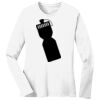1-DAY RUSH NO MINIMUM Ladies Long Sleeve Crew Neck T-Shirt Thumbnail