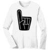 1-DAY RUSH NO MINIMUM Ladies Long Sleeve Crew Neck T-Shirt Thumbnail