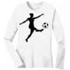 1-DAY RUSH NO MINIMUM Ladies Long Sleeve Crew Neck T-Shirt Thumbnail