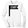 1-DAY RUSH NO MINIMUM Ladies Long Sleeve Crew Neck T-Shirt Thumbnail