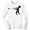 1-DAY RUSH NO MINIMUM Ladies Long Sleeve Crew Neck T-Shirt Thumbnail