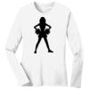 1-DAY RUSH NO MINIMUM Ladies Long Sleeve Crew Neck T-Shirt Thumbnail