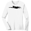 1-DAY RUSH NO MINIMUM Ladies Long Sleeve Crew Neck T-Shirt Thumbnail