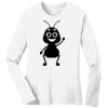 1-DAY RUSH NO MINIMUM Ladies Long Sleeve Crew Neck T-Shirt Thumbnail
