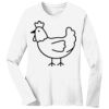 1-DAY RUSH NO MINIMUM Ladies Long Sleeve Crew Neck T-Shirt Thumbnail