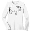 1-DAY RUSH NO MINIMUM Ladies Long Sleeve Crew Neck T-Shirt Thumbnail