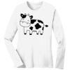 1-DAY RUSH NO MINIMUM Ladies Long Sleeve Crew Neck T-Shirt Thumbnail