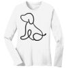 1-DAY RUSH NO MINIMUM Ladies Long Sleeve Crew Neck T-Shirt Thumbnail
