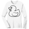 1-DAY RUSH NO MINIMUM Ladies Long Sleeve Crew Neck T-Shirt Thumbnail