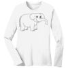 1-DAY RUSH NO MINIMUM Ladies Long Sleeve Crew Neck T-Shirt Thumbnail