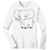 1-DAY RUSH NO MINIMUM Ladies Long Sleeve Crew Neck T-Shirt Thumbnail