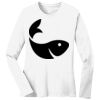 1-DAY RUSH NO MINIMUM Ladies Long Sleeve Crew Neck T-Shirt Thumbnail