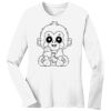 1-DAY RUSH NO MINIMUM Ladies Long Sleeve Crew Neck T-Shirt Thumbnail