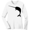 1-DAY RUSH NO MINIMUM Ladies Long Sleeve Crew Neck T-Shirt Thumbnail