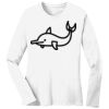 1-DAY RUSH NO MINIMUM Ladies Long Sleeve Crew Neck T-Shirt Thumbnail