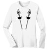 1-DAY RUSH NO MINIMUM Ladies Long Sleeve Crew Neck T-Shirt Thumbnail