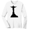 1-DAY RUSH NO MINIMUM Ladies Long Sleeve Crew Neck T-Shirt Thumbnail