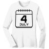 1-DAY RUSH NO MINIMUM Ladies Long Sleeve Crew Neck T-Shirt Thumbnail