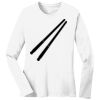 1-DAY RUSH NO MINIMUM Ladies Long Sleeve Crew Neck T-Shirt Thumbnail