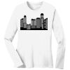 1-DAY RUSH NO MINIMUM Ladies Long Sleeve Crew Neck T-Shirt Thumbnail