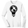 1-DAY RUSH NO MINIMUM Ladies Long Sleeve Crew Neck T-Shirt Thumbnail