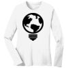 1-DAY RUSH NO MINIMUM Ladies Long Sleeve Crew Neck T-Shirt Thumbnail