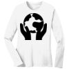 1-DAY RUSH NO MINIMUM Ladies Long Sleeve Crew Neck T-Shirt Thumbnail