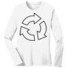 1-DAY RUSH NO MINIMUM Ladies Long Sleeve Crew Neck T-Shirt Thumbnail