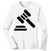 1-DAY RUSH NO MINIMUM Ladies Long Sleeve Crew Neck T-Shirt Thumbnail
