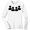 1-DAY RUSH NO MINIMUM Ladies Long Sleeve Crew Neck T-Shirt Thumbnail