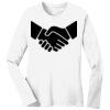 1-DAY RUSH NO MINIMUM Ladies Long Sleeve Crew Neck T-Shirt Thumbnail