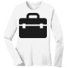 1-DAY RUSH NO MINIMUM Ladies Long Sleeve Crew Neck T-Shirt Thumbnail