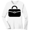 1-DAY RUSH NO MINIMUM Ladies Long Sleeve Crew Neck T-Shirt Thumbnail