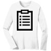 1-DAY RUSH NO MINIMUM Ladies Long Sleeve Crew Neck T-Shirt Thumbnail