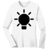 1-DAY RUSH NO MINIMUM Ladies Long Sleeve Crew Neck T-Shirt Thumbnail