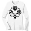 1-DAY RUSH NO MINIMUM Ladies Long Sleeve Crew Neck T-Shirt Thumbnail
