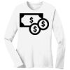 1-DAY RUSH NO MINIMUM Ladies Long Sleeve Crew Neck T-Shirt Thumbnail