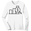 1-DAY RUSH NO MINIMUM Ladies Long Sleeve Crew Neck T-Shirt Thumbnail