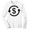 1-DAY RUSH NO MINIMUM Ladies Long Sleeve Crew Neck T-Shirt Thumbnail