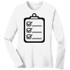 1-DAY RUSH NO MINIMUM Ladies Long Sleeve Crew Neck T-Shirt Thumbnail