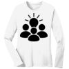 1-DAY RUSH NO MINIMUM Ladies Long Sleeve Crew Neck T-Shirt Thumbnail