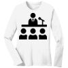 1-DAY RUSH NO MINIMUM Ladies Long Sleeve Crew Neck T-Shirt Thumbnail
