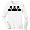 1-DAY RUSH NO MINIMUM Ladies Long Sleeve Crew Neck T-Shirt Thumbnail