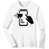 1-DAY RUSH NO MINIMUM Ladies Long Sleeve Crew Neck T-Shirt Thumbnail