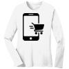 1-DAY RUSH NO MINIMUM Ladies Long Sleeve Crew Neck T-Shirt Thumbnail