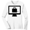 1-DAY RUSH NO MINIMUM Ladies Long Sleeve Crew Neck T-Shirt Thumbnail