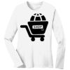 1-DAY RUSH NO MINIMUM Ladies Long Sleeve Crew Neck T-Shirt Thumbnail